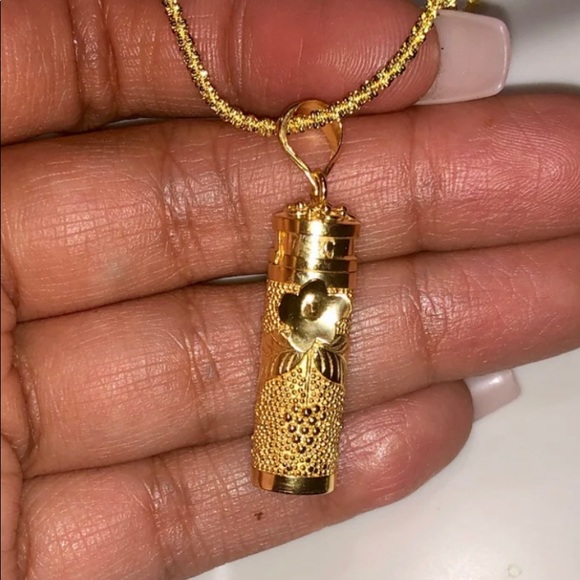 14k Gold Vermeil Urn Jewelry - Cremation Jewelry - Urn Necklace for Human Ashes - Picture 2 of 6